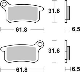 Гальмівні колодки SBS Sport Brake Pads, Sinter/Carbon 783SI