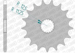 Зірка AFAM Chainwheel 520, 17z 88803-17