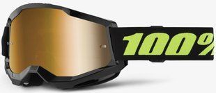 Мото маски 100% STRATA 2 Goggle Solar Eclipse - Mirror Gold Lens, Mirror Lens 50028-00022