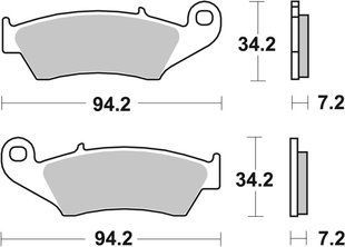 Гальмівні колодки SBS Standard Brake Pads, Ceramic 694HF
