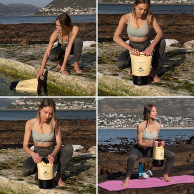 Гермомешок Fitness Aqua Naturehike 15 л NH21FSB03 grey 6927595777640