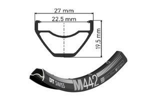 Обод DT Swiss M 442 27.5x22.5мм 28отв. RTM04465028S101290