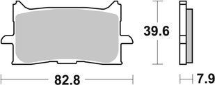 Гальмівні колодки SBS Performance Front Brake Pads, Sinter 940HS