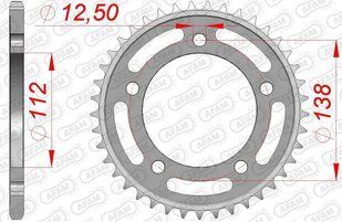 Зірка AFAM Steel Sprocket 520 [Black], 41z 10627-41